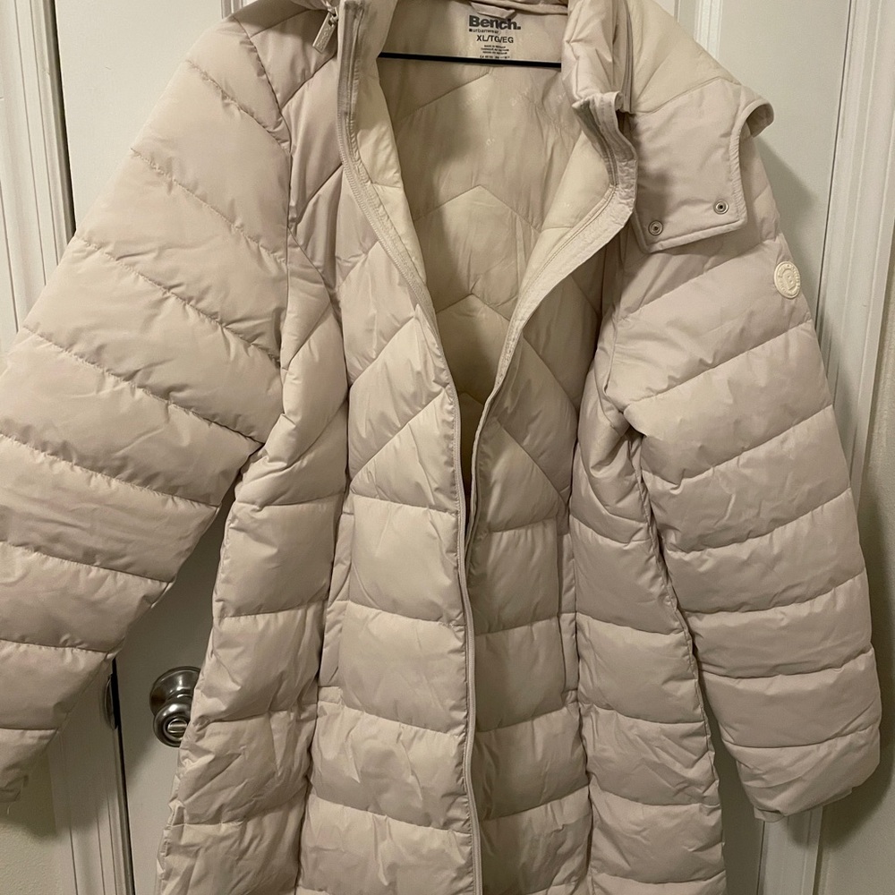 Bench Women's Cream Puffer Coat